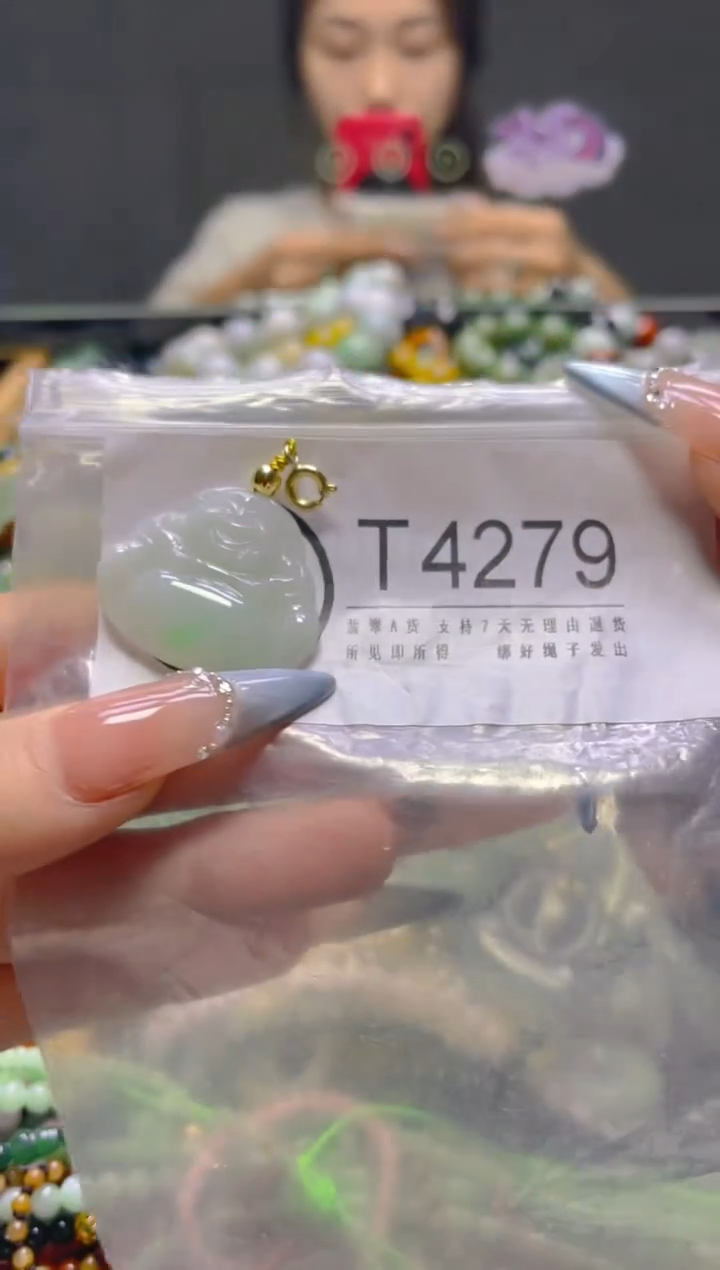 颈饰未镶嵌翡翠/T/翡翠A货，一件也是批发价
