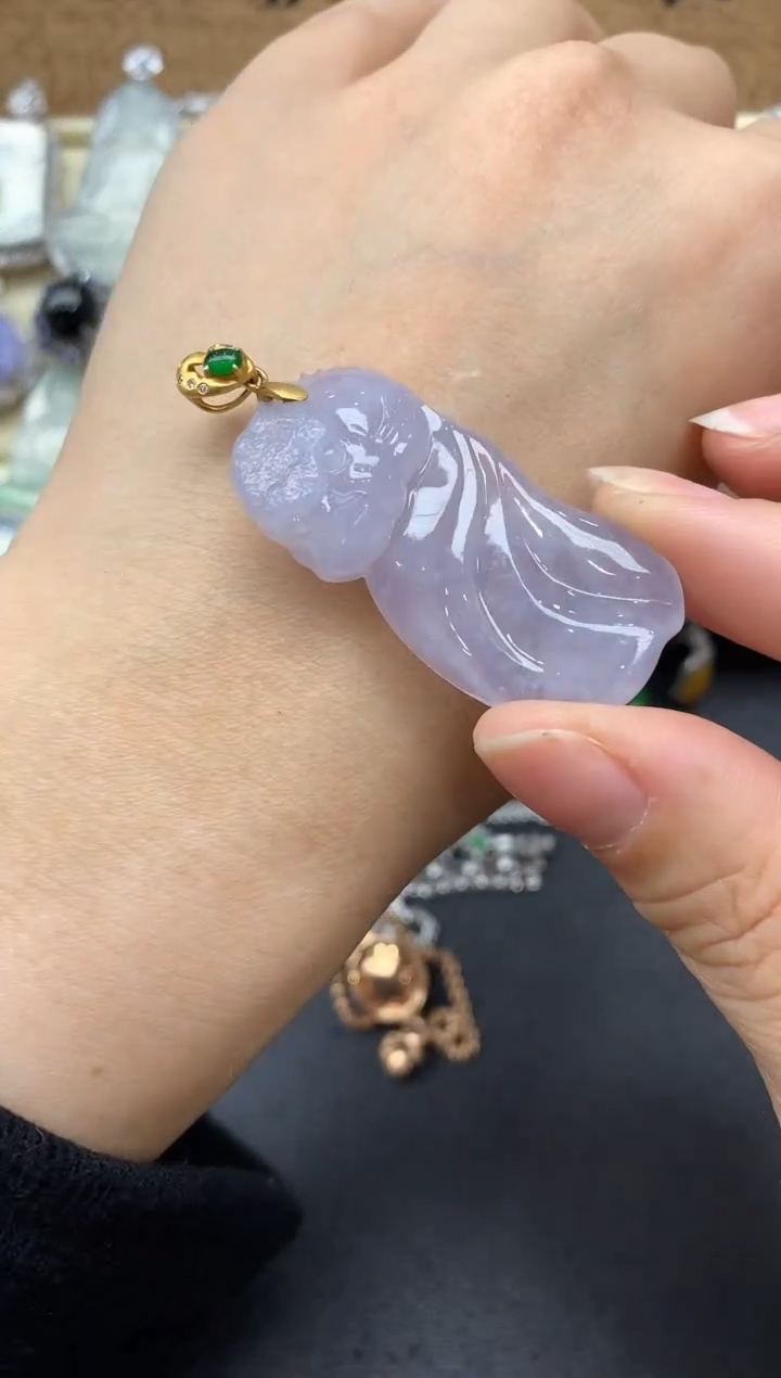 【闪购商品】翡翠颈饰18K金镶嵌521-中国好珍宝