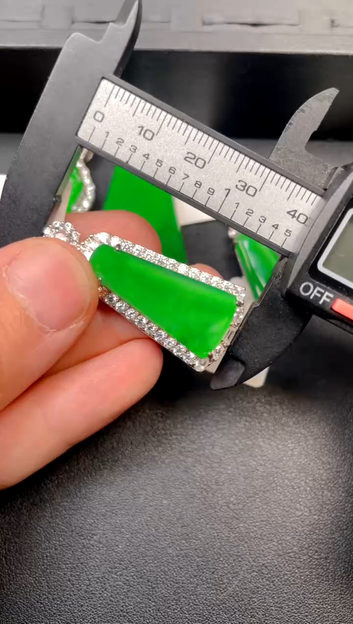 吊坠(不含链)银S925镶嵌翡翠DZ 