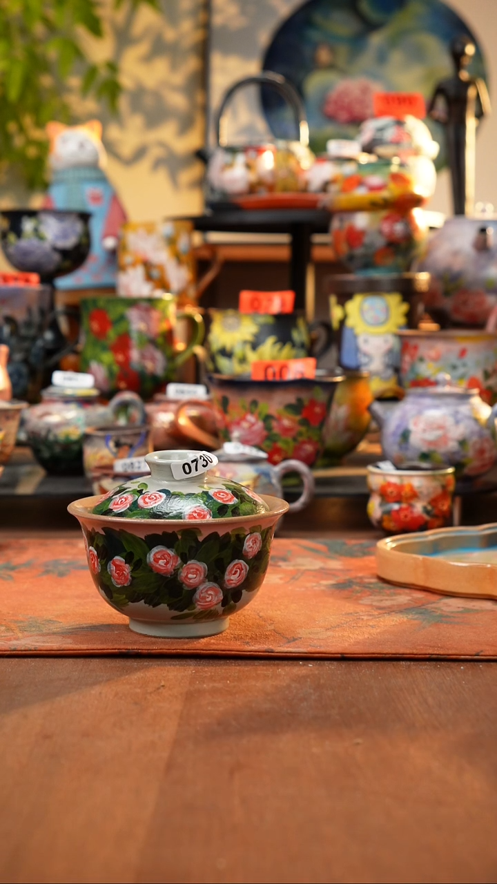 瓷片微瑕景德镇手工手绘730