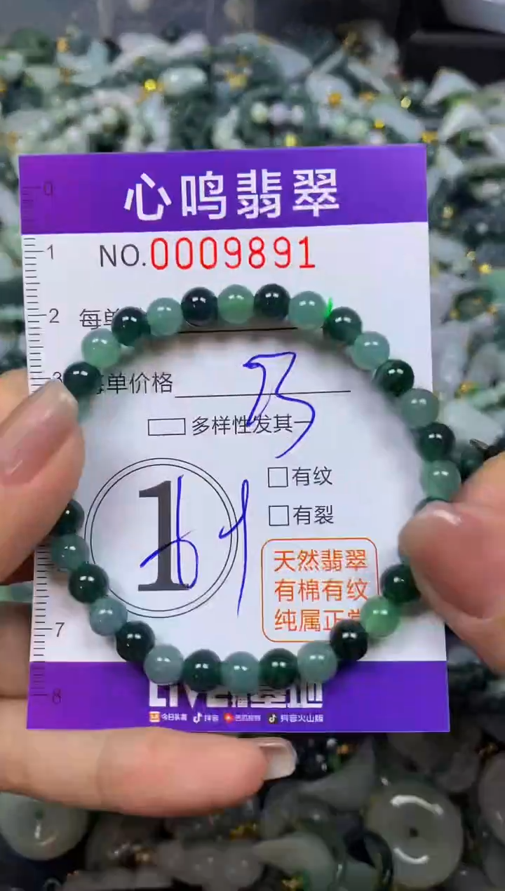 翡翠未镶嵌颈饰闪购009891