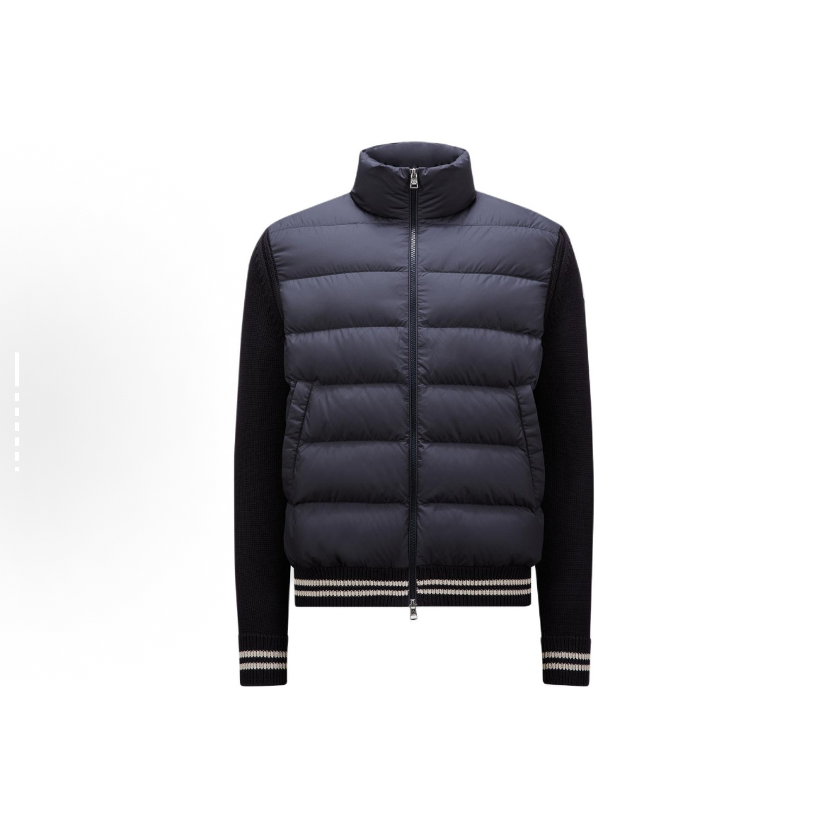 未使用 MONCLER FW24 Padded轻薄拼接立领拉链长袖羽绒服