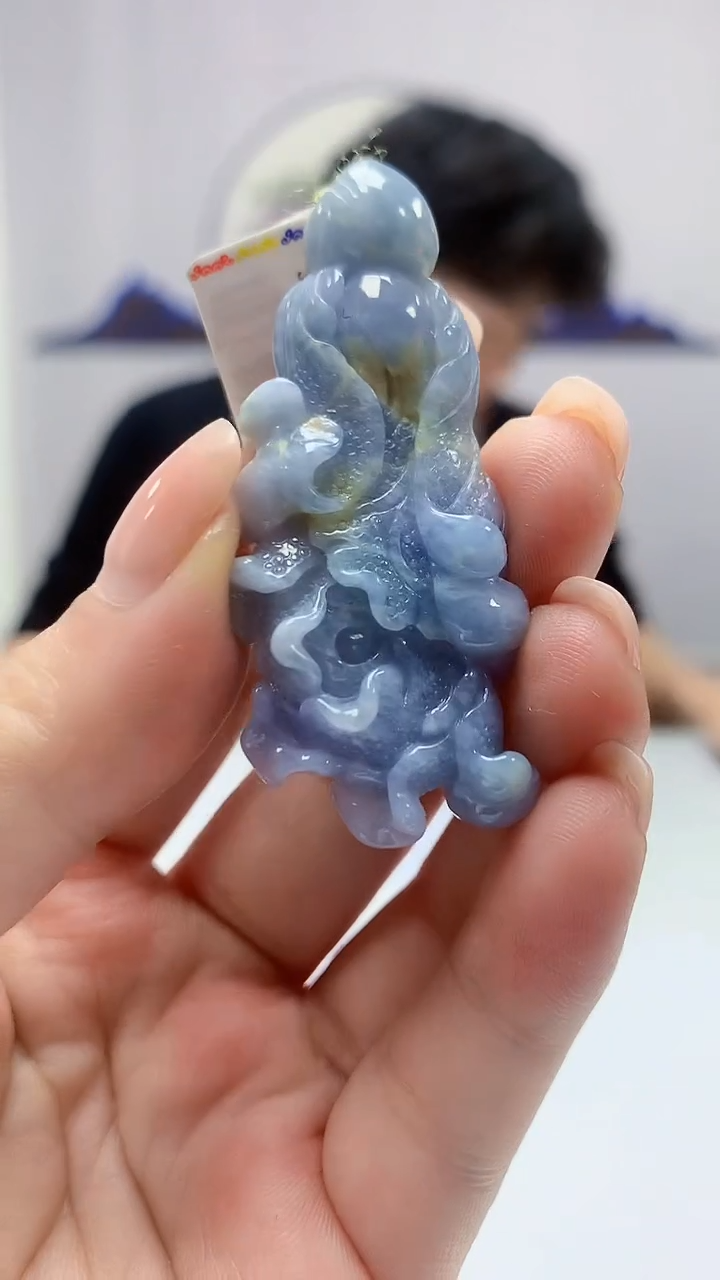 【闪购商品】定制翡翠未镶嵌5145ms-毛货挂件16