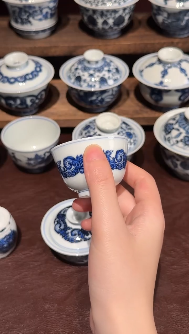 松风馆藏唐草小单杯40CC