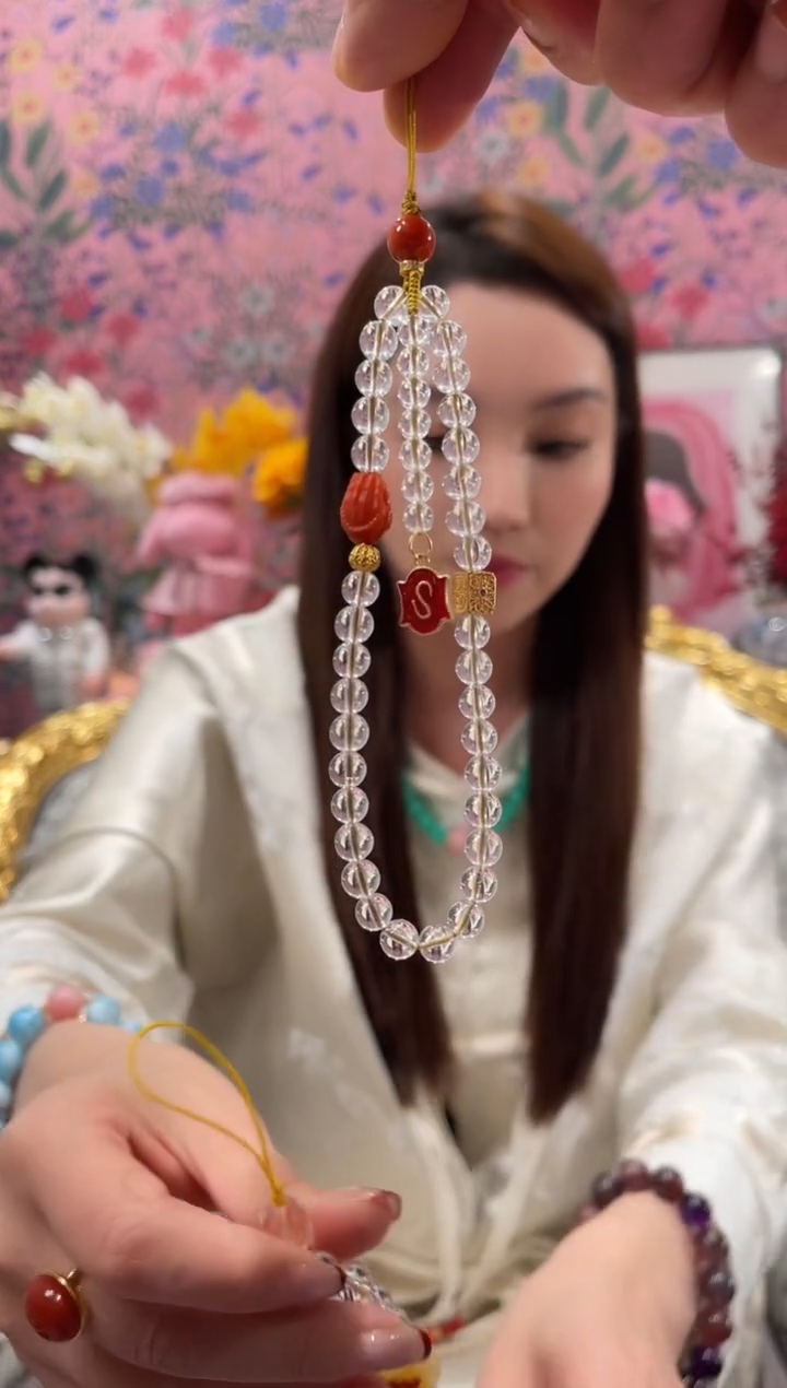 【闪购商品】水晶手机链未镶嵌手机链