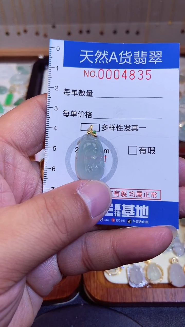 【闪购商品】翡翠吊坠(不含链)未镶嵌翡翠4835