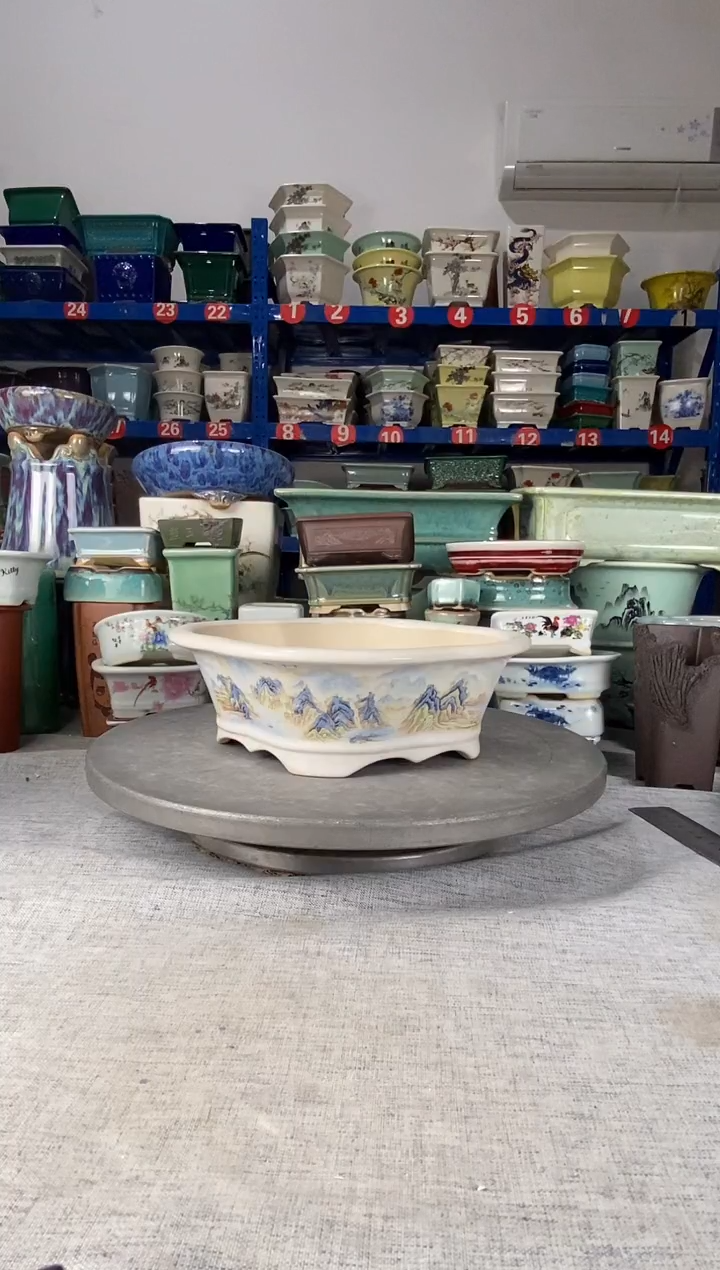 252806一只海棠花盆