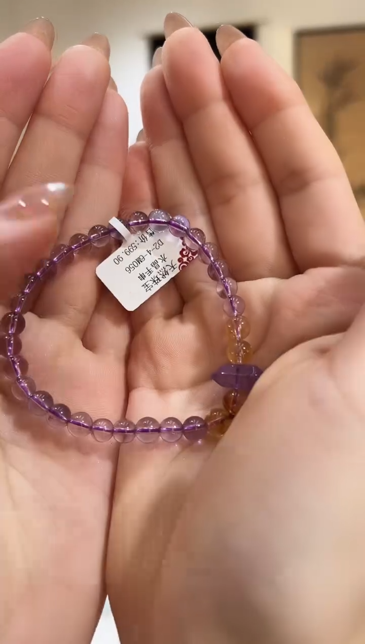 【闪购商品】水晶手串银S925镶嵌TT3345水晶手串