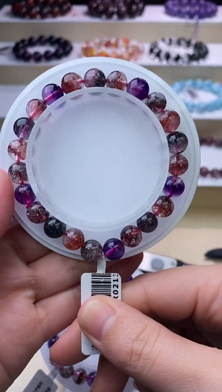 【闪购商品】水晶手链未镶嵌黑加仑超七单圈8m+