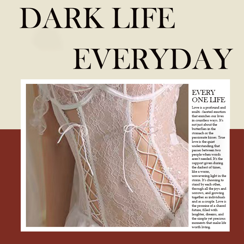 性感蕾丝小胸热恋睡衣诱惑约会战袍纯欲舒适睡裙