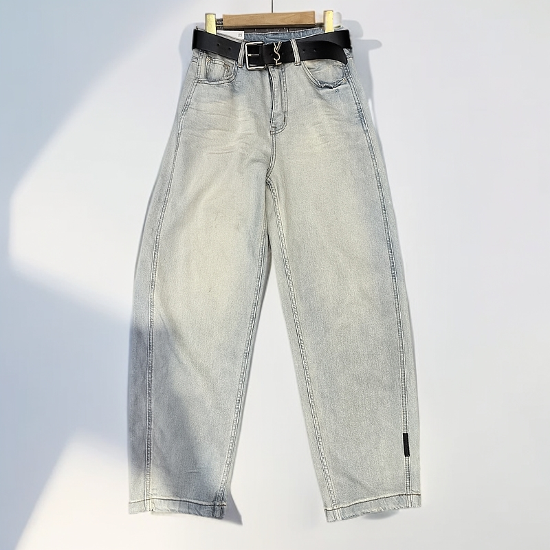 638590兜小扣裤角字母弯刀裤