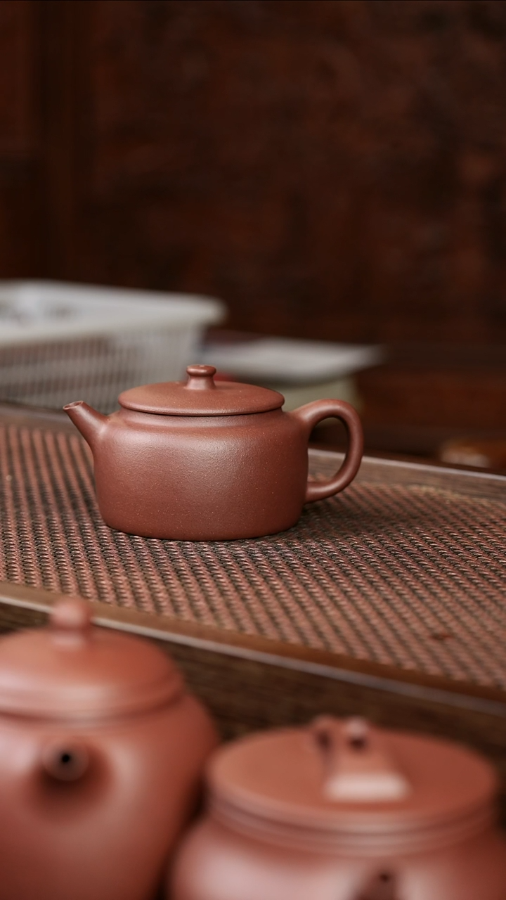 茶壶紫砂紫泥桑扁