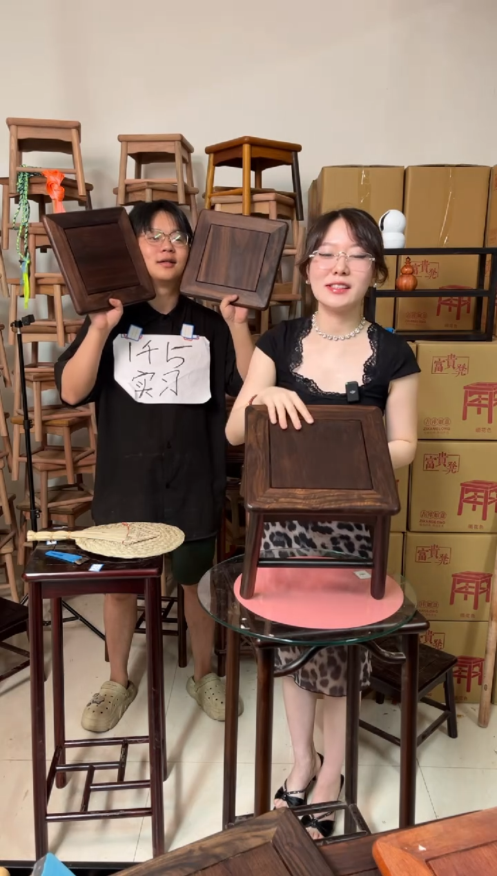 花梨木类柬埔寨黑酸枝高档小方凳