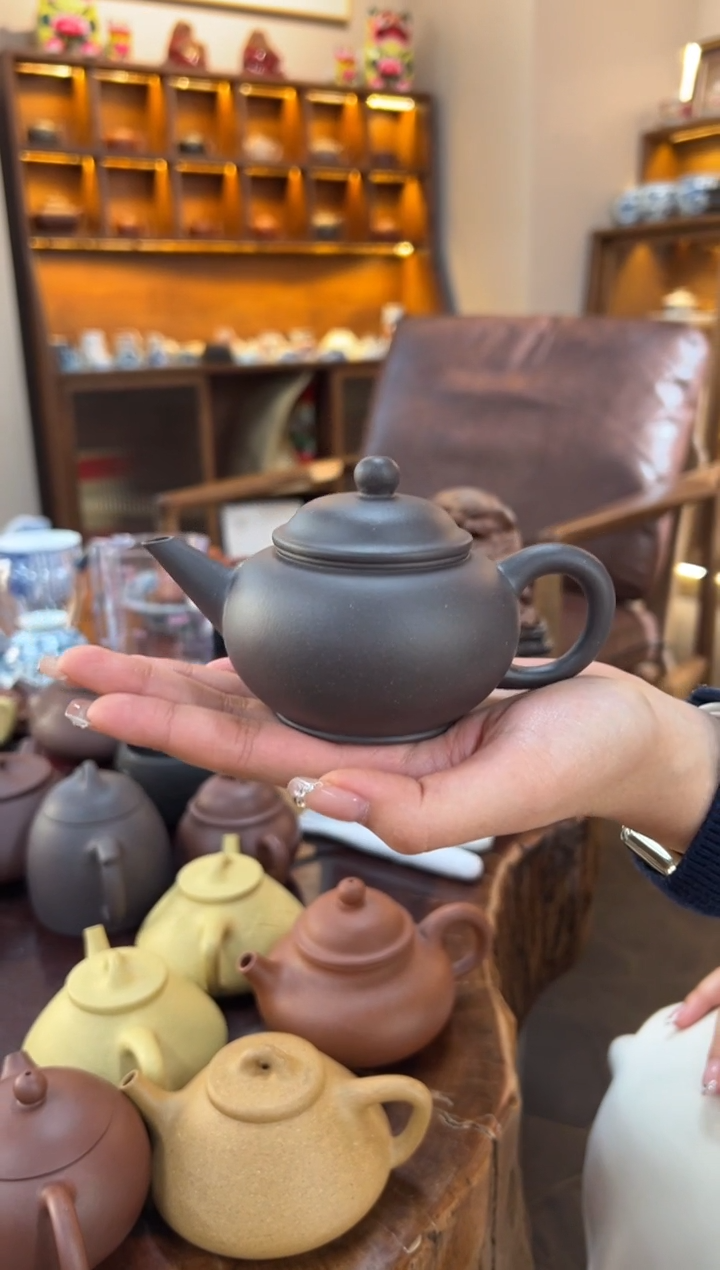 【闪购商品】紫砂茶壶【头哥手工壶】水平天青泥