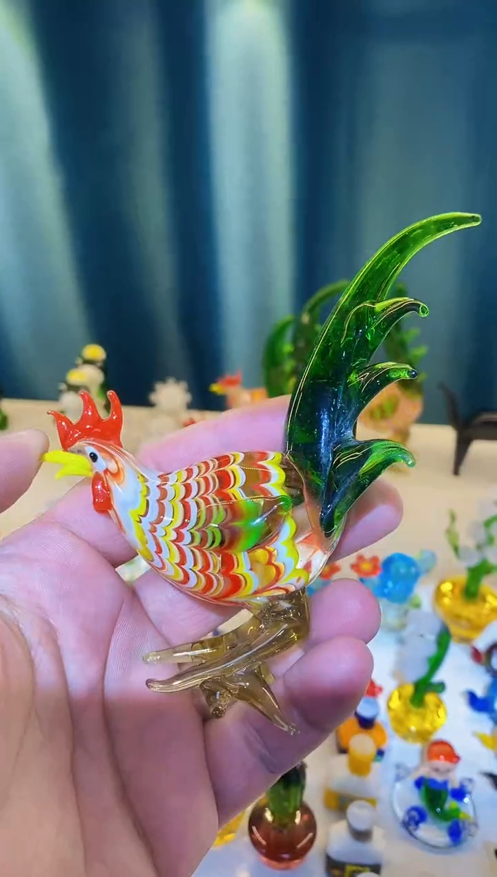 【闪购商品】琉璃手工艺品大公鸡