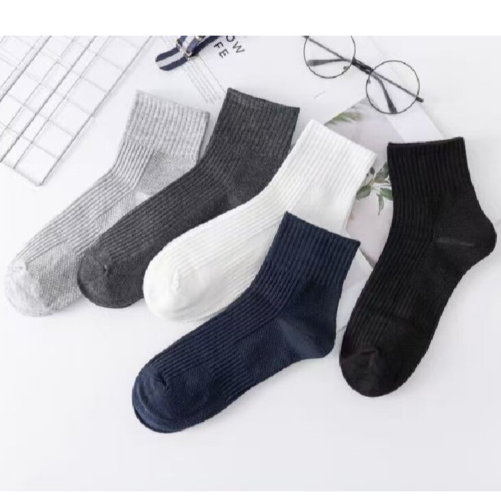 男士女士冬季防臭亲肤弹力螺纹棉袜