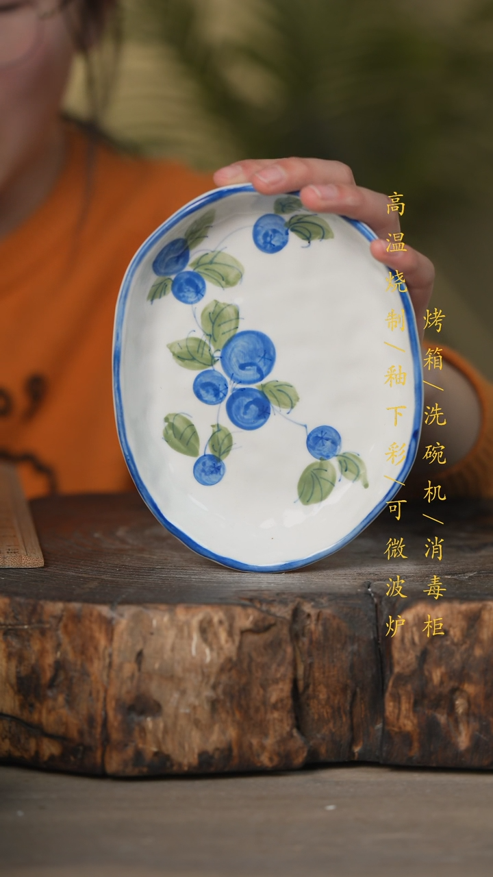 【闪购商品】瓷片景德镇高温釉下彩可微波烤箱洗碗机