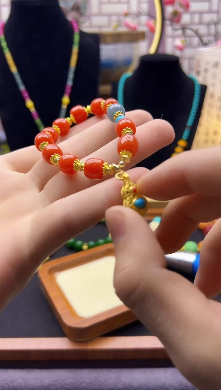 【闪购商品】翡翠颈饰14K金镶嵌S491        