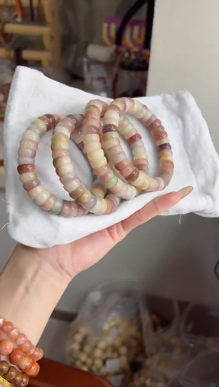 手串菩提根/象牙果沐j59紫美人玉化碗肠12mm手串