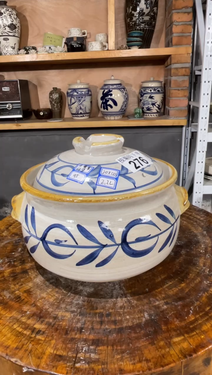 陶土8号链接276日式砂锅2.2升*20高12.5