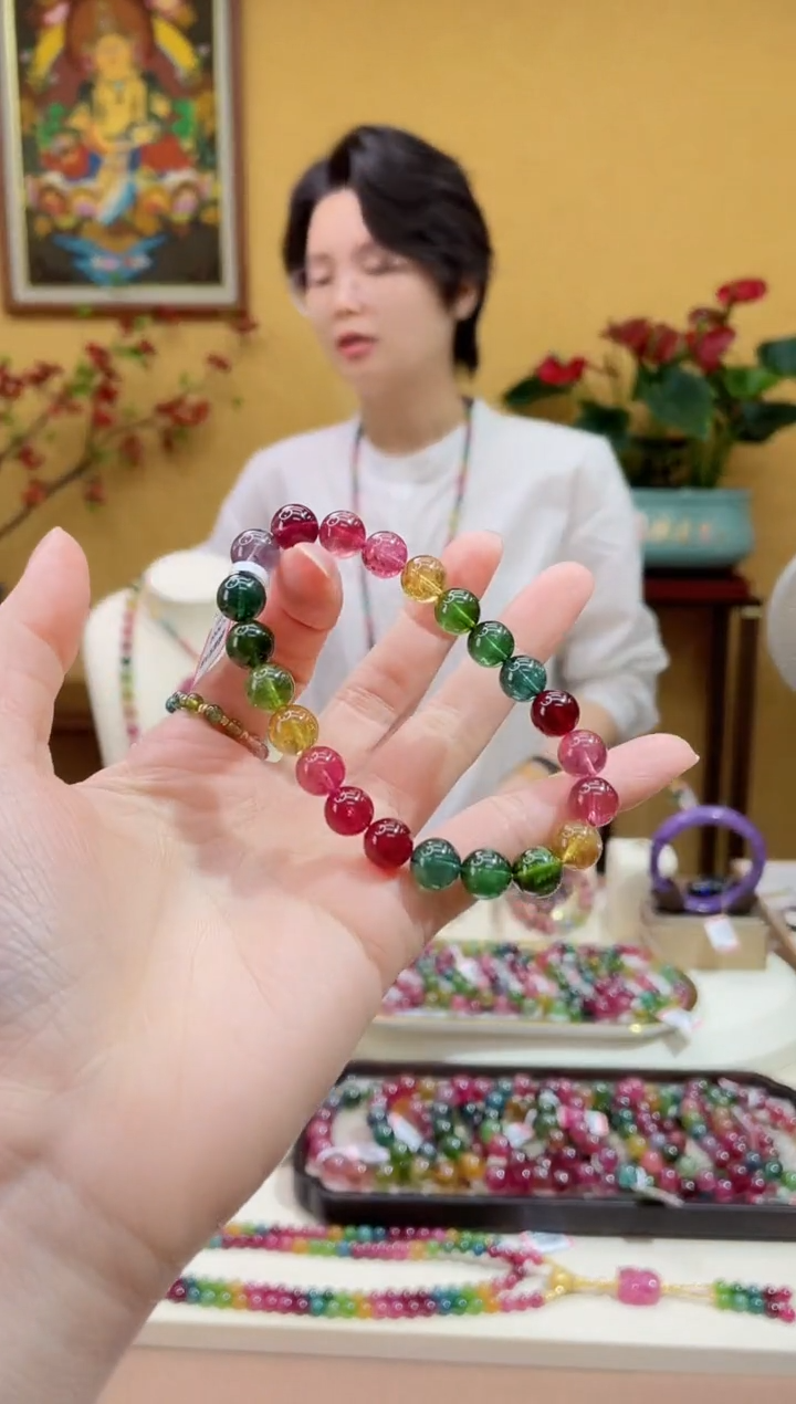 【闪购商品】碧玺手串未镶嵌5/8mm@@ZY40526027