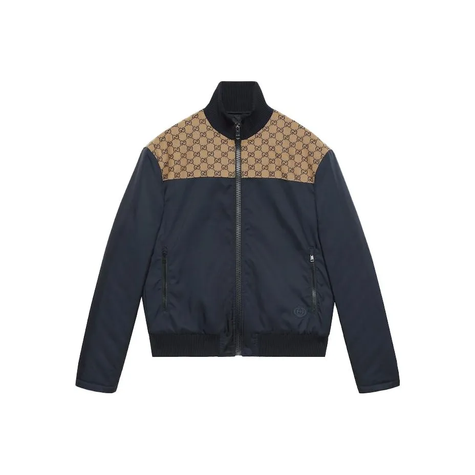 99新 GUCCI/古驰 SS24 拼色休闲棉服夹克外套46码