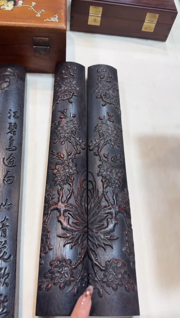 木紫檀 梅花镇尺