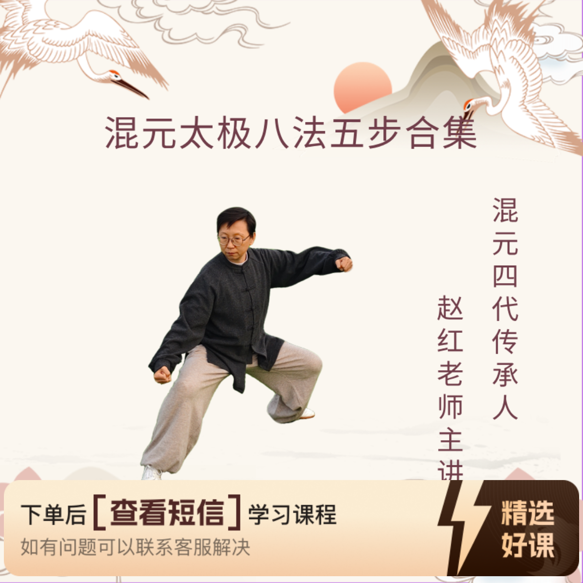 赵红老师混元太极拳八法五步合集（留意短信解锁课程）