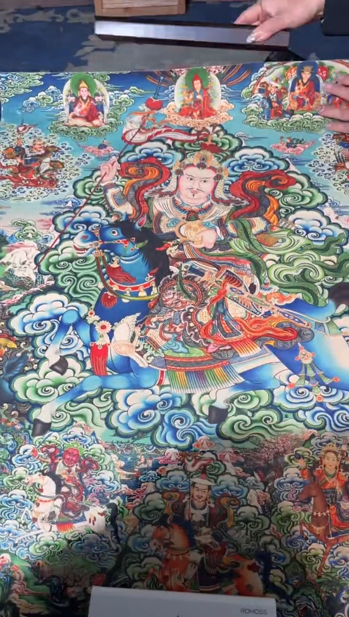 卷轴画龙妹唐卡直播tk16