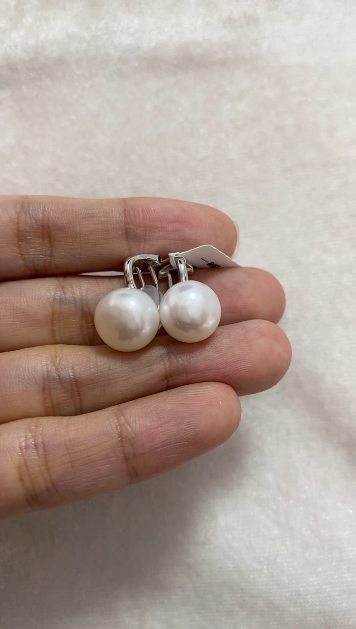 【闪购商品】淡水珍珠耳饰银S925镶嵌耳夹