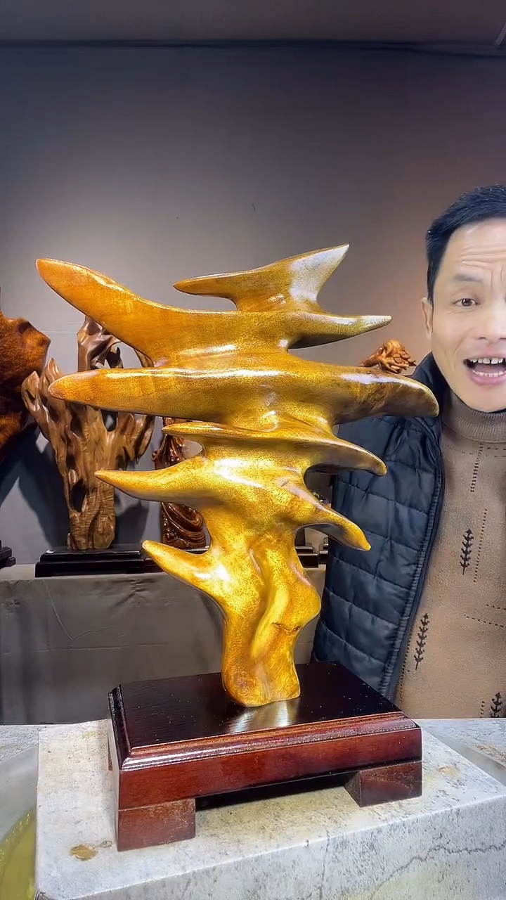 金丝楠Z*Q小叶桢楠随行摆件48