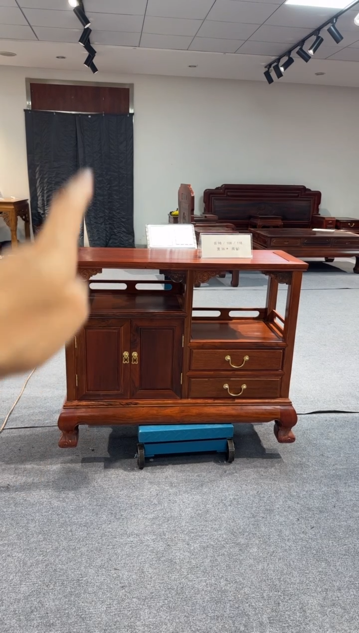 黑酸枝木类书架夏*新款98茶水柜