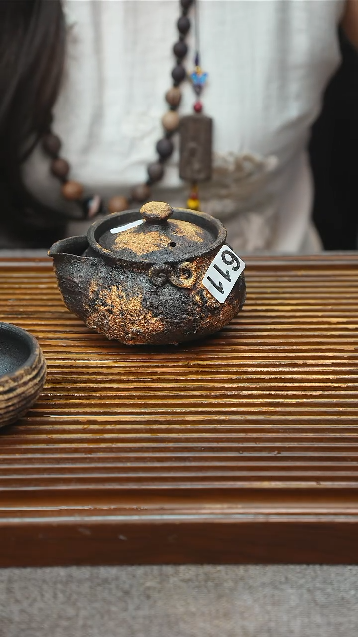 万古烧粗陶手工茶具