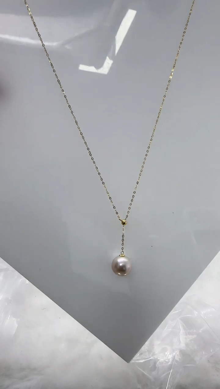 【闪购商品】淡水珍珠DA18K金镶嵌a1400 吊坠11