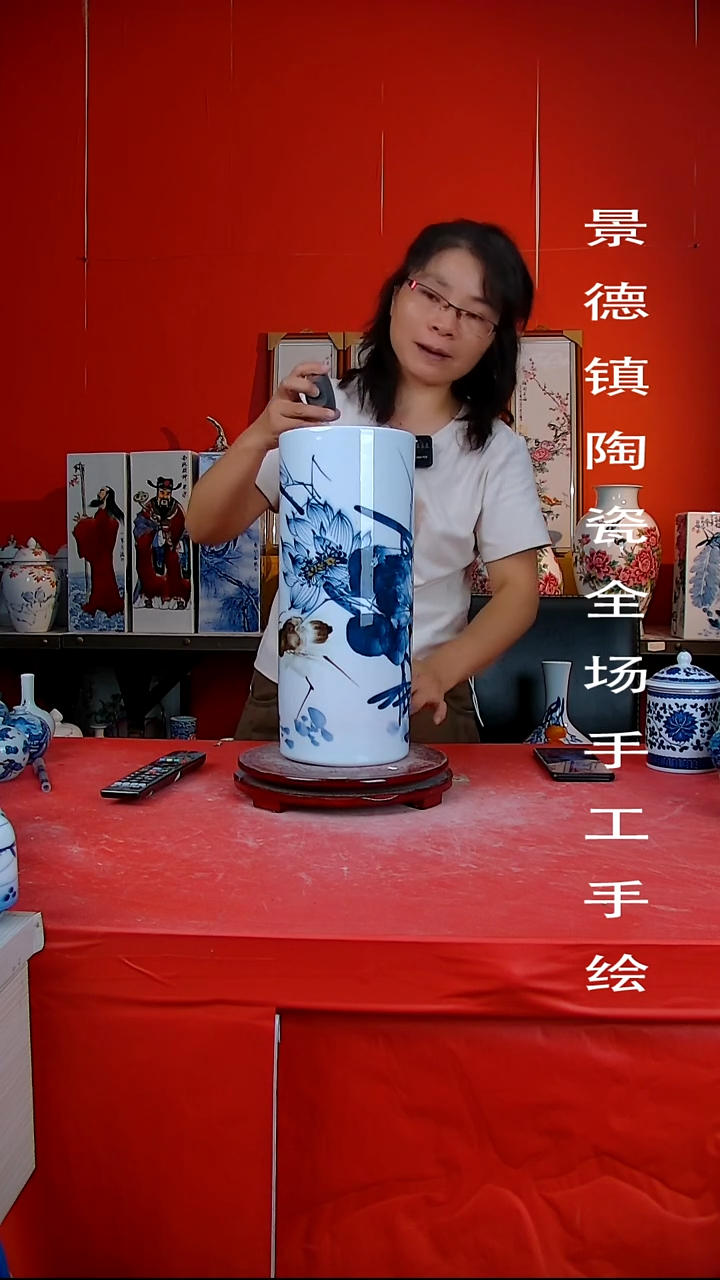 摆件景德镇陶瓷 全场手工手绘55