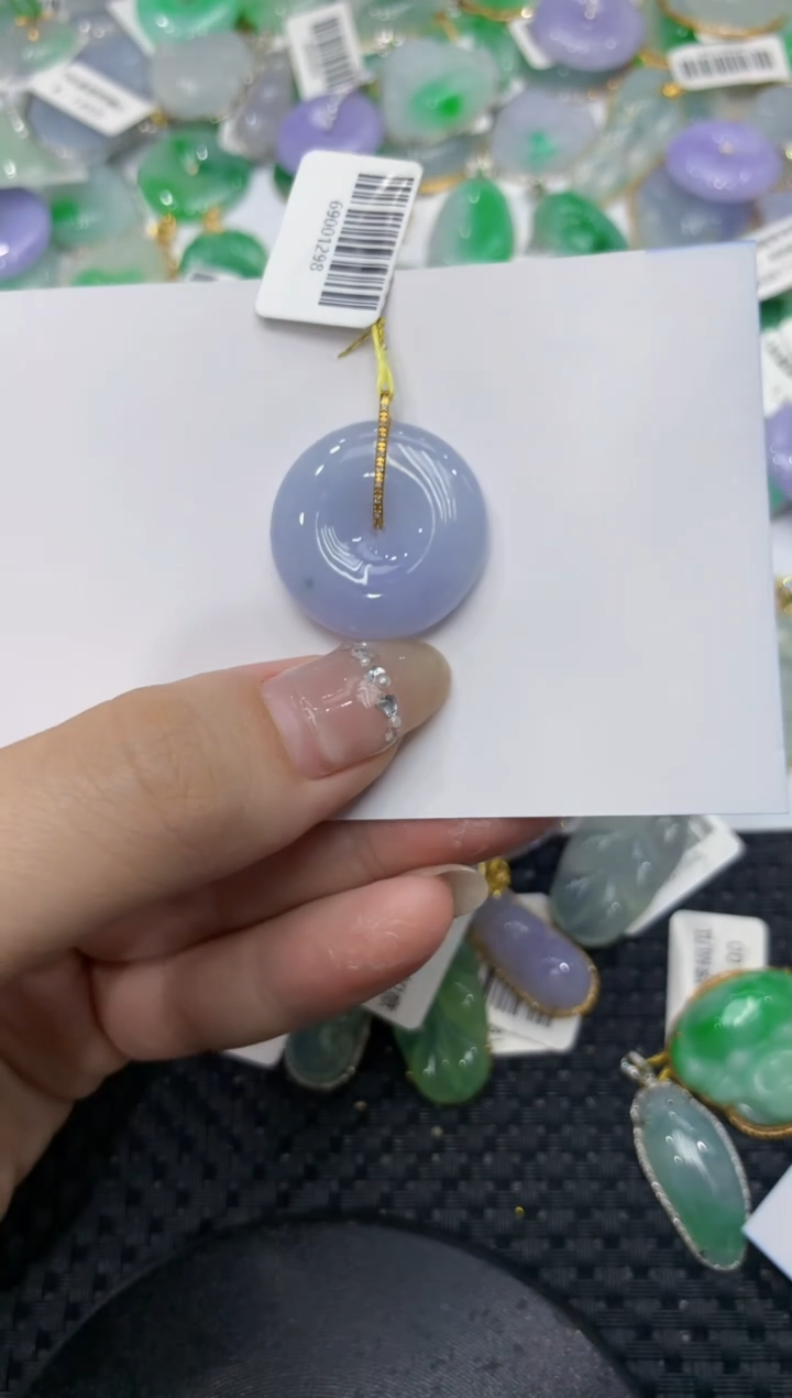 【闪购商品】翡翠颈饰18K金镶嵌222222222