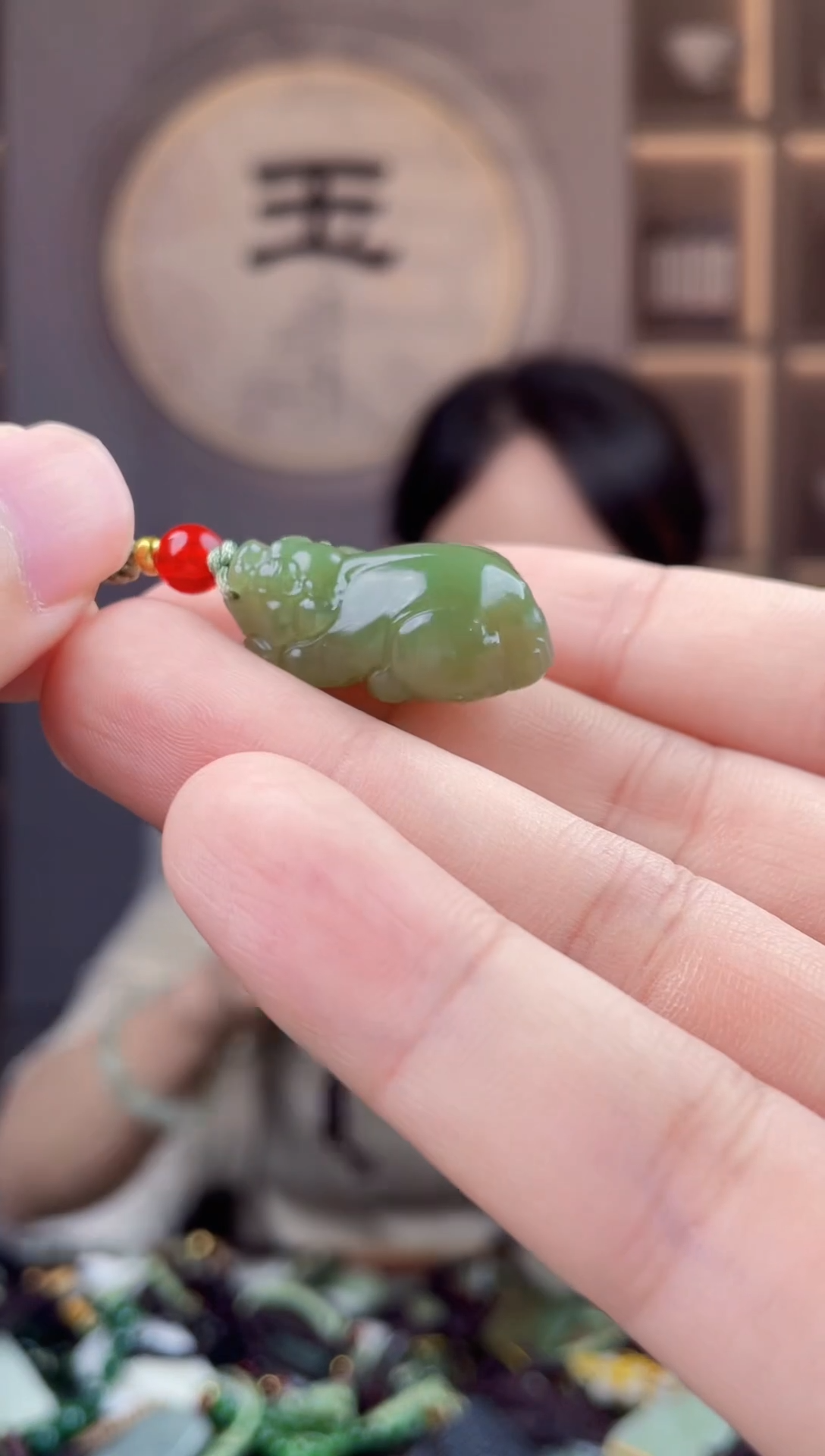 颈饰未镶嵌和田玉拍一发一，多样性发货
