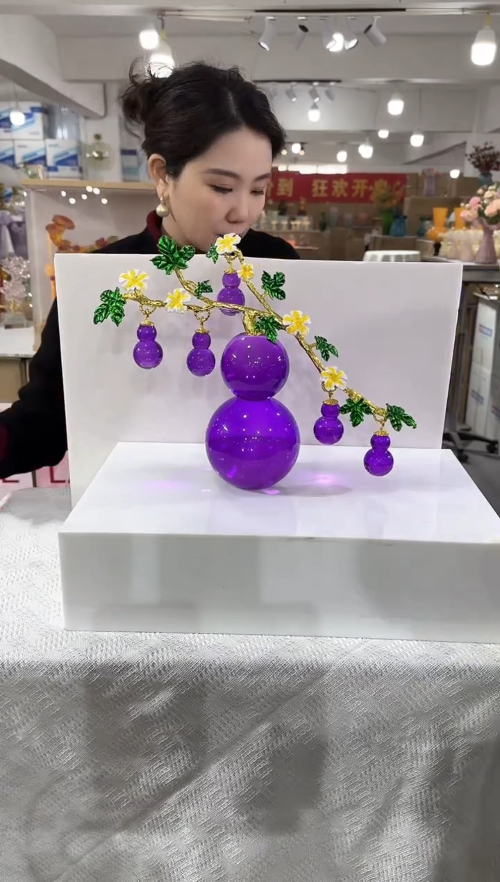 【闪购商品】琉璃椿疆花器B-13晚