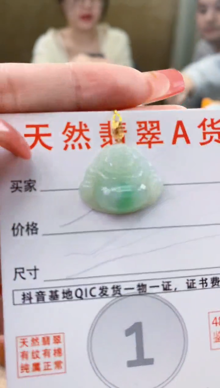 颈饰未镶嵌翡翠天然A货翡翠挂件
