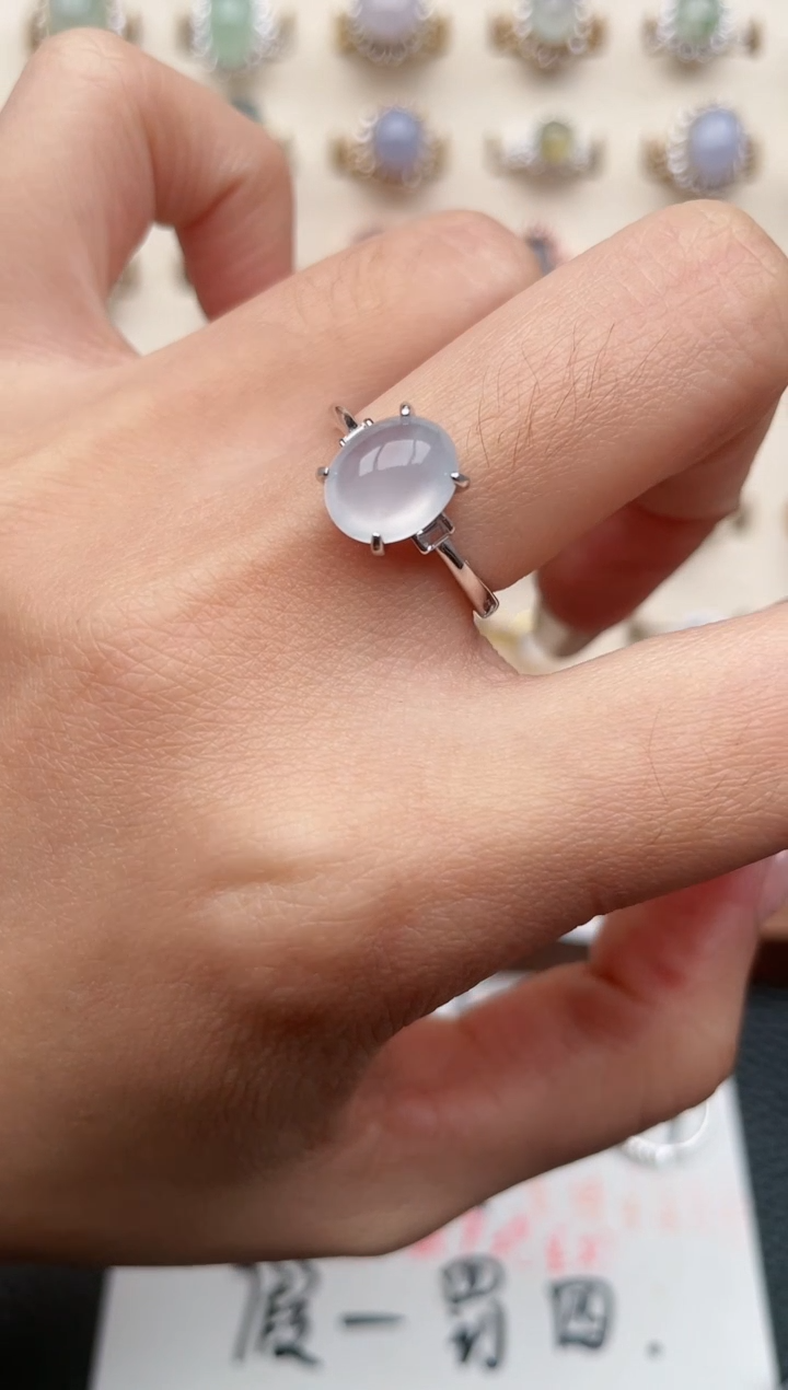 【闪购商品】翡翠戒指银S925镶嵌1111