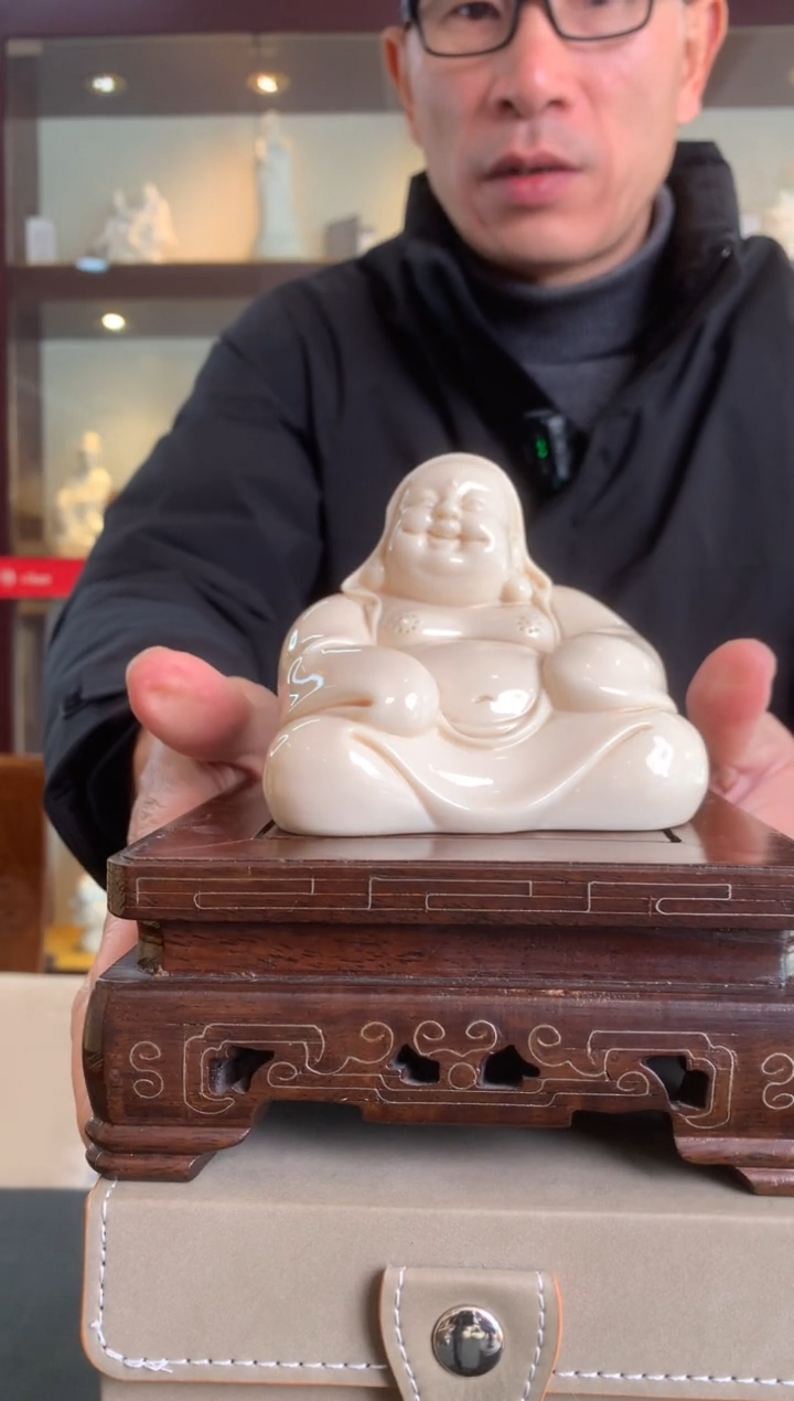 【闪购商品】摆件德化白瓷 掌上弥勒