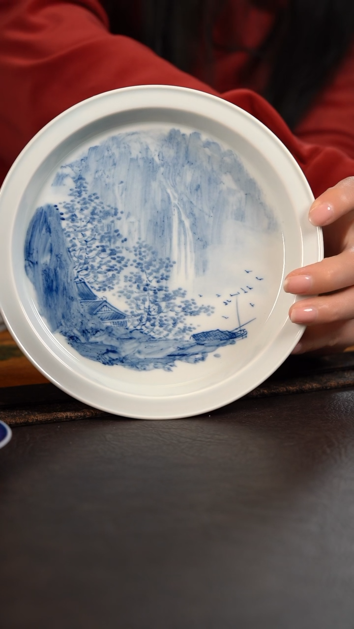 【闪购商品】杯432HLX写意山水大马蹄壶承