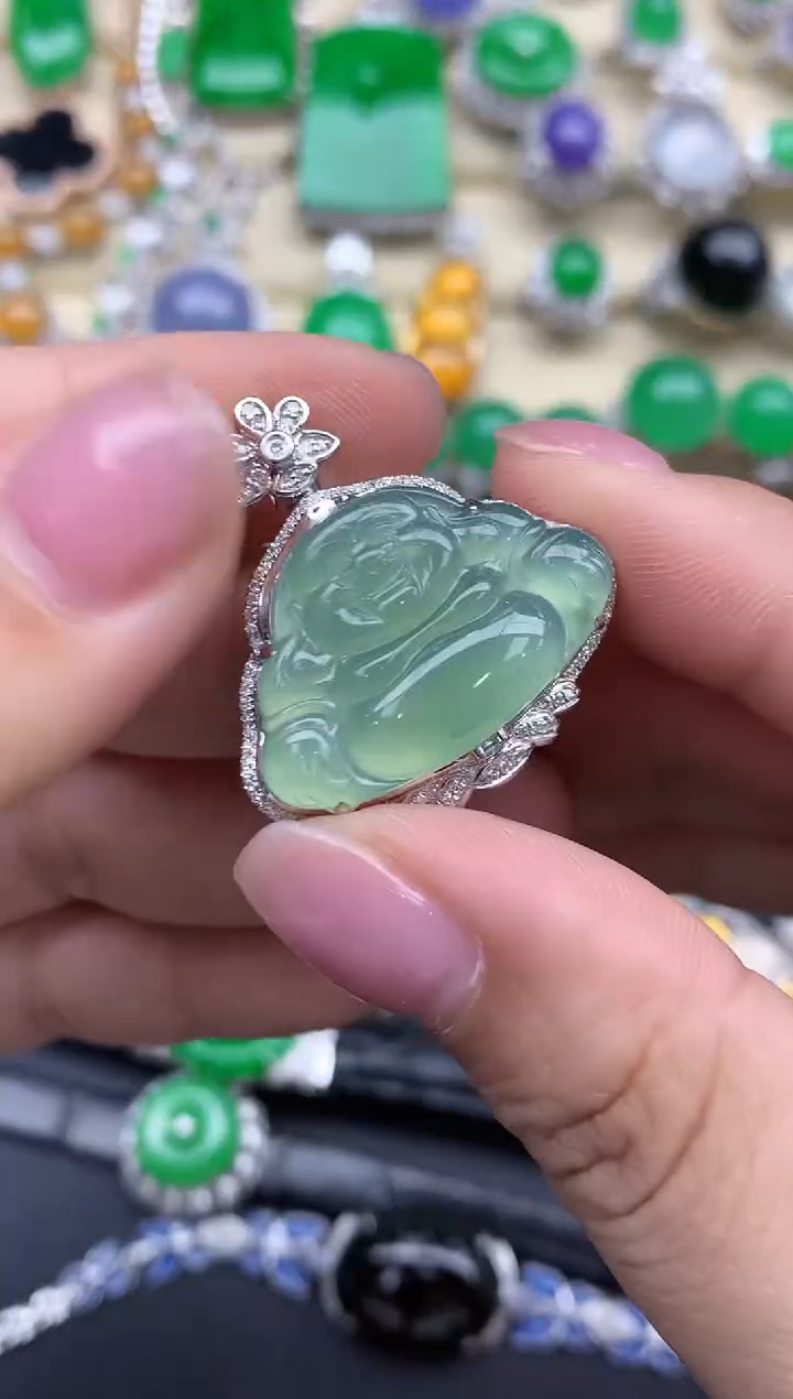 【闪购商品】翡翠颈饰18K金镶嵌208-中国好珍宝