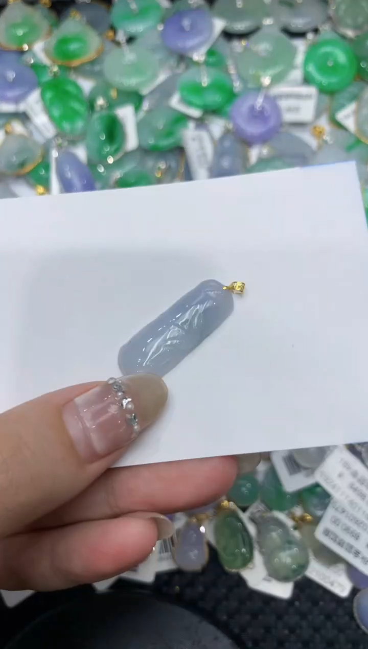 【闪购商品】翡翠颈饰18K金镶嵌222222222