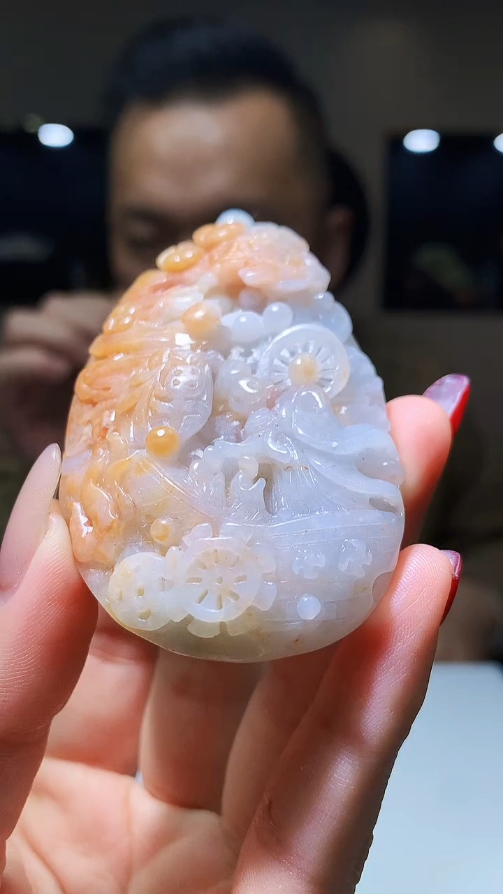 【闪购商品】定制翡翠未镶嵌1030hm-毛货挂件44