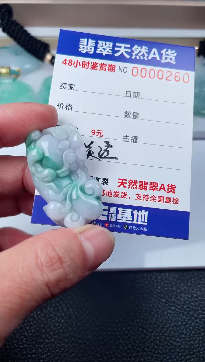 【闪购商品】翡翠颈饰未镶嵌貔貅