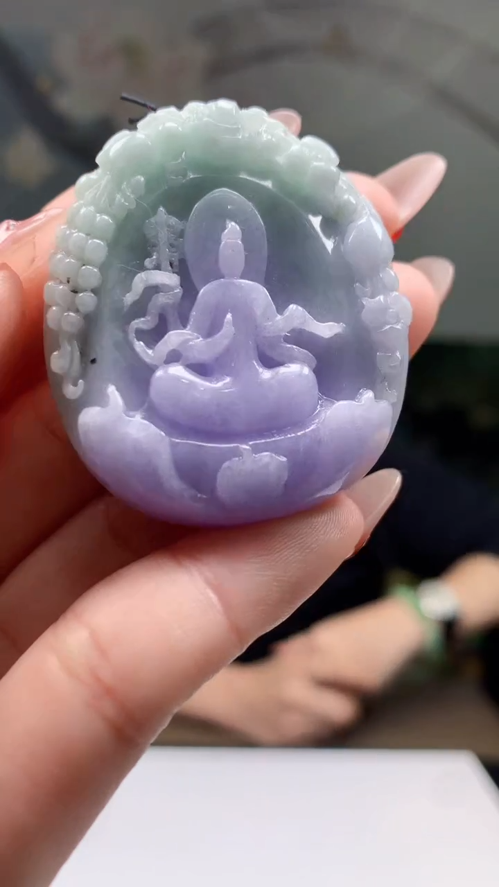 【闪购商品】定制翡翠未镶嵌1044ry-毛货挂件31