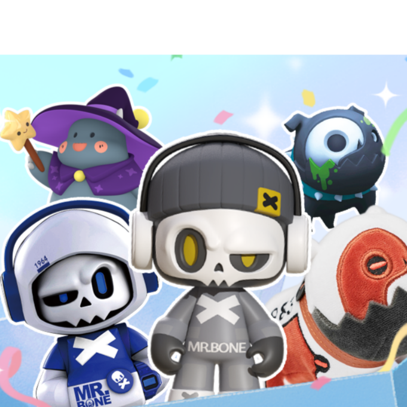 新直播拆盒【长跑运动会】模言文化MR.BONE 骨头先生系列盲盒
