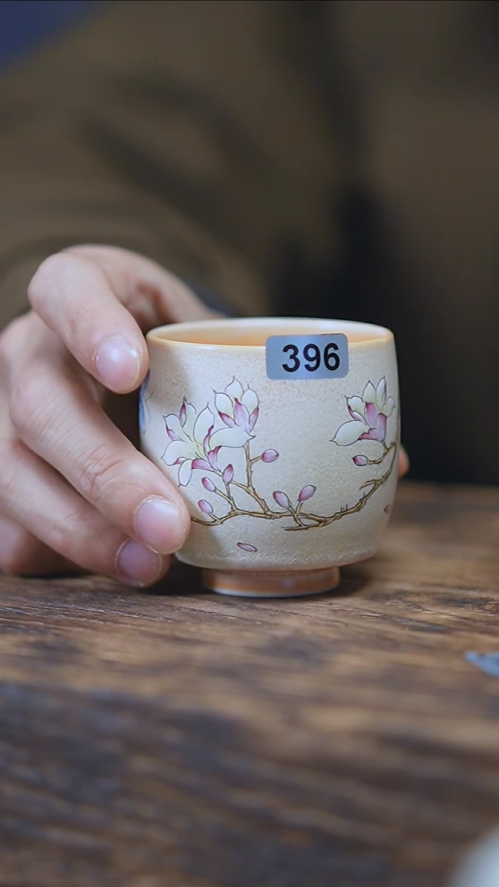 【闪购商品】396景德镇手绘玉兰花杯