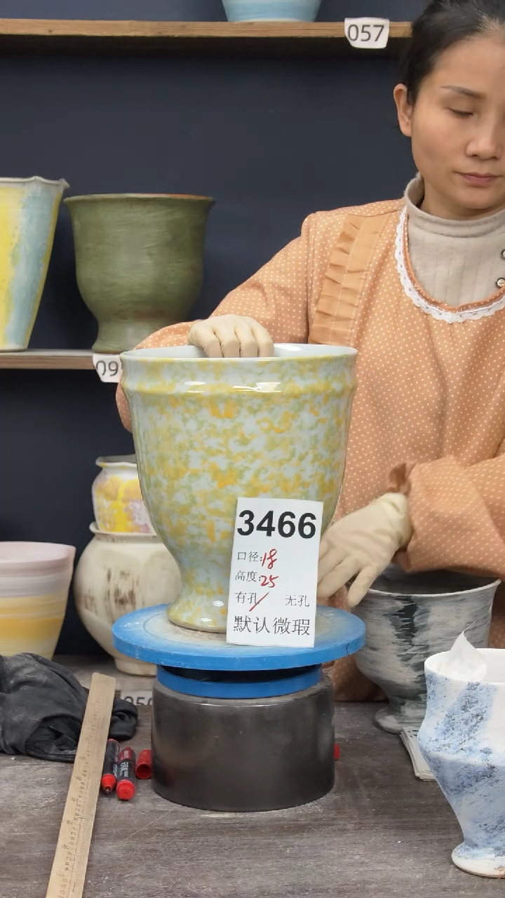 景德镇花盆默认微瑕3466